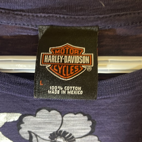 Women’s Kalispell, Montana Harley-Davidson Long Sleeve Shirt size L - Picture 2 of 5